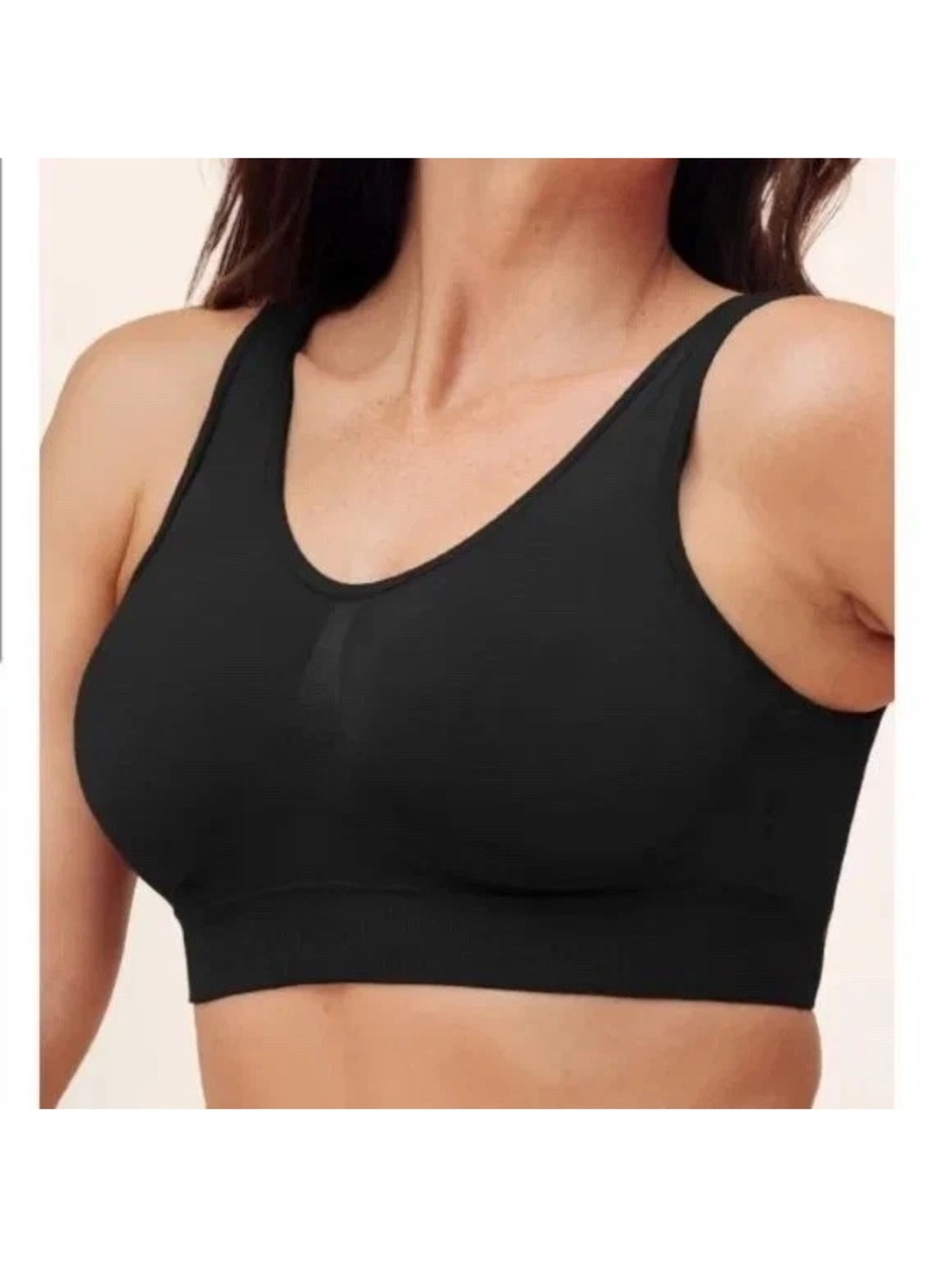 Truekind Everyday Throw On Wireless Bralette Bra Black NWT Medium